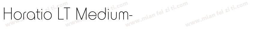 Horatio LT Medium字体转换